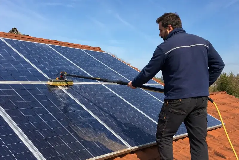 Nettoyage et entretien de panneaux solaires à Daux